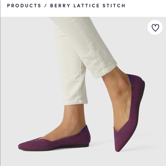 EUC Berry Lattice Rothy Points SOLD OUT - Picture 3 of 16